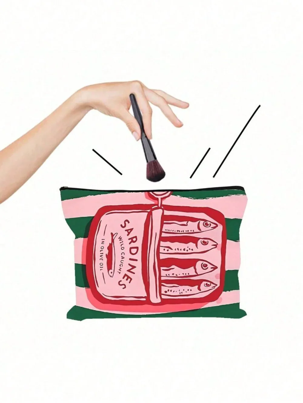 Multicolor Fashionable Women's Reusable Tote Bag Handbag with Cosmetic bag Set